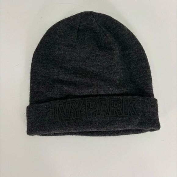 Ivy Park Grey Cuffed Winter Hat - Picture 1 of 3